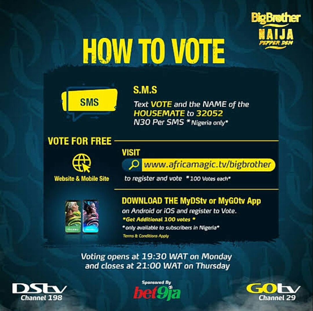 How to Vote on Big Brother Naija (BBNaija) Season 7 Show 2022 👁Big