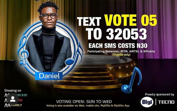 Vote Daniel Nigerian Idol