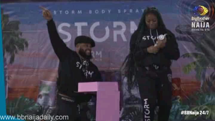 BBNaija Storm Body Spray Task