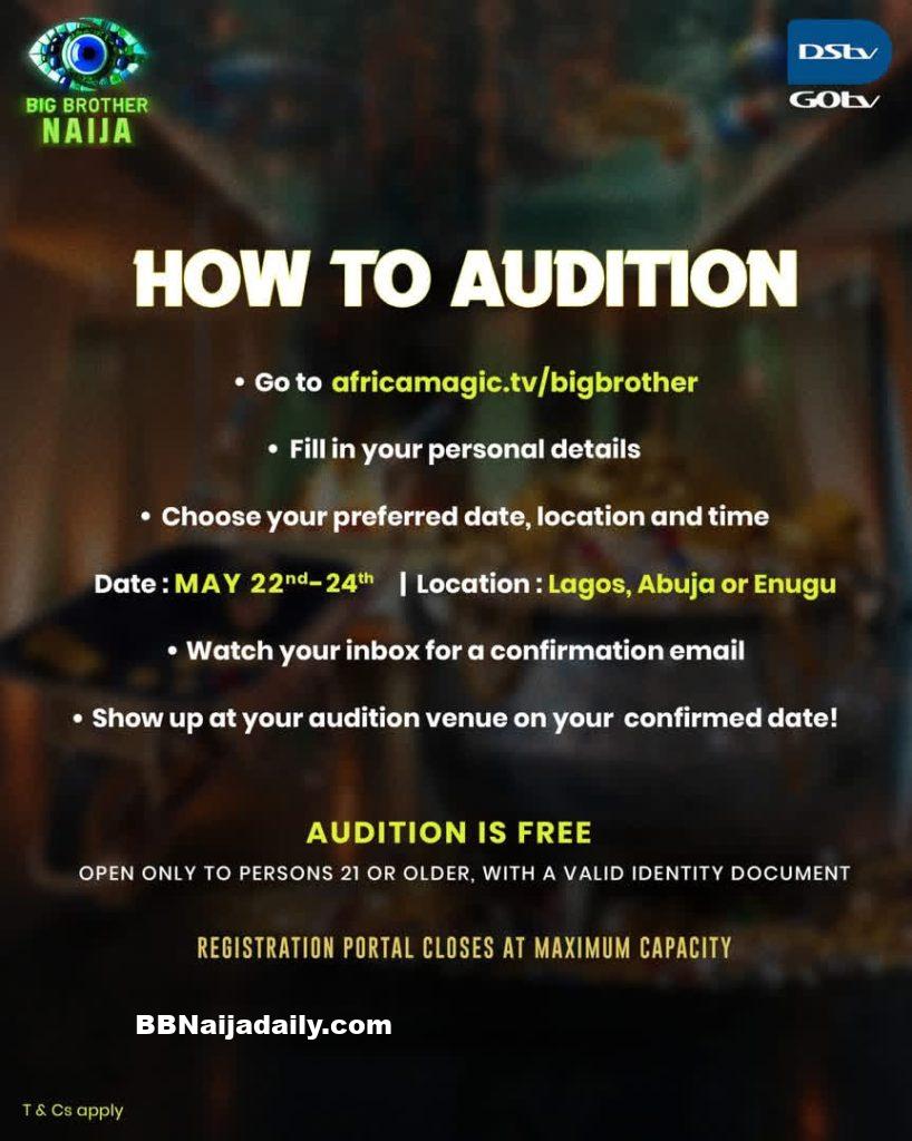 BBNaija Audition 2026